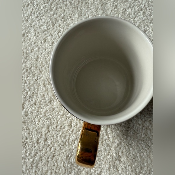 Anthropologie mosaic tile pink butterfly mug - Picture 3 of 5